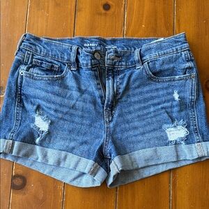 Old Navy Women's Distressed Blue Jean Shorts